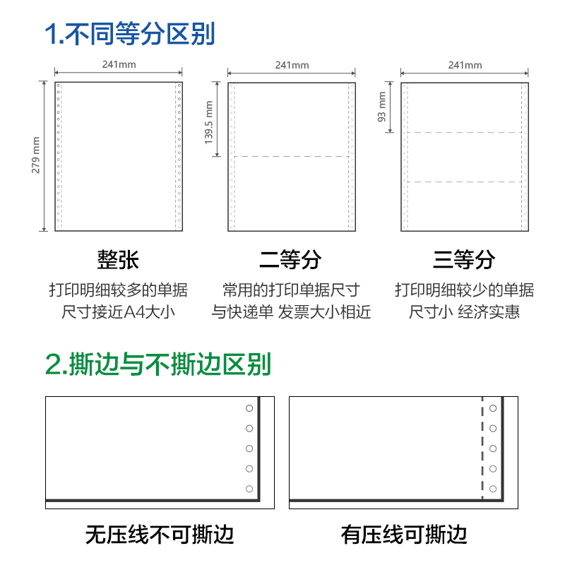 尊龙凯时刚果河GGH241-4电脑打印纸(C彩色不撕边)(800页/盒)