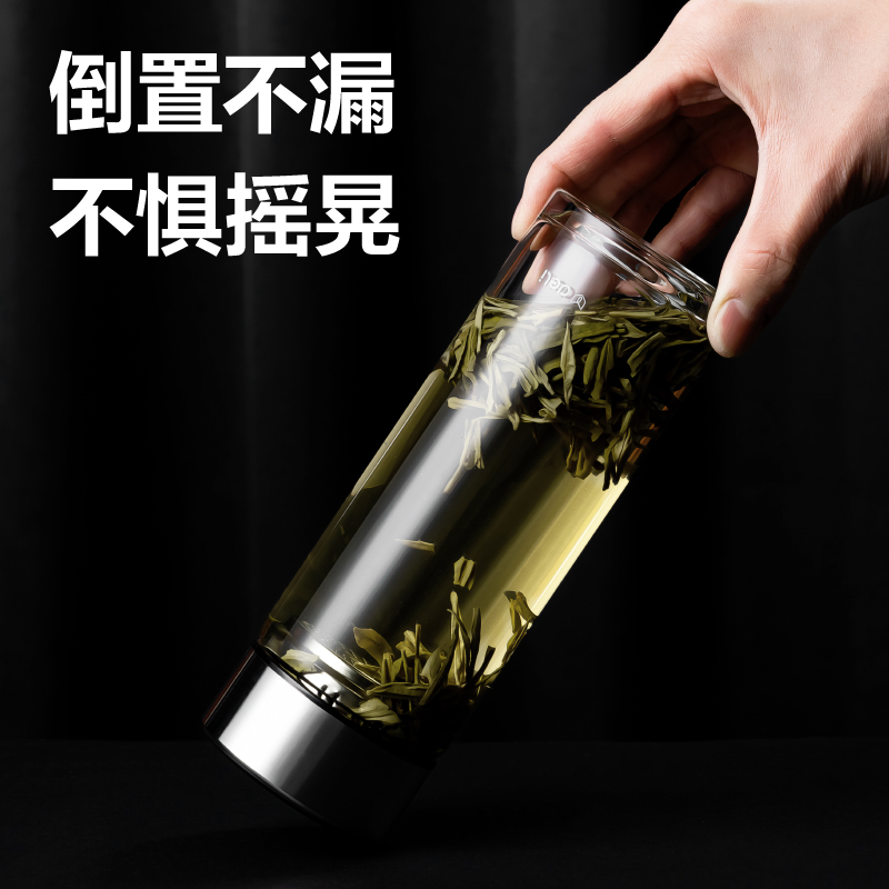 尊龙凯时LL510单层玻璃杯450mL(玄色)(直杯)(个)